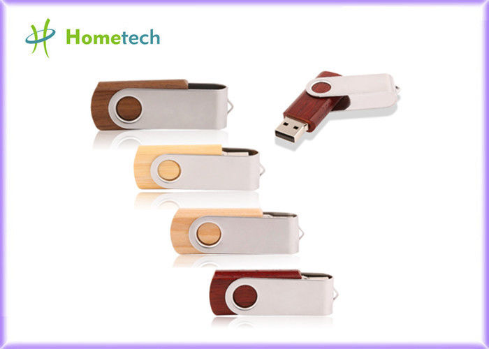 나무로 되는 USB 섬광 드라이브에 의하여 개인화된 로고 회전대 4GB 8GB 16GB 32G 기억 지팡이를 뒤트십시오